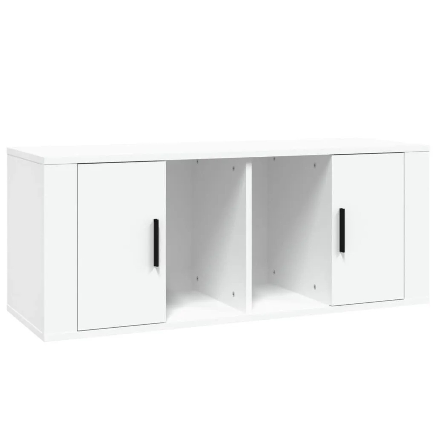 vidaXL TV-Schrank Weiß 100x35x40 cm Holzwerkstoff 816800