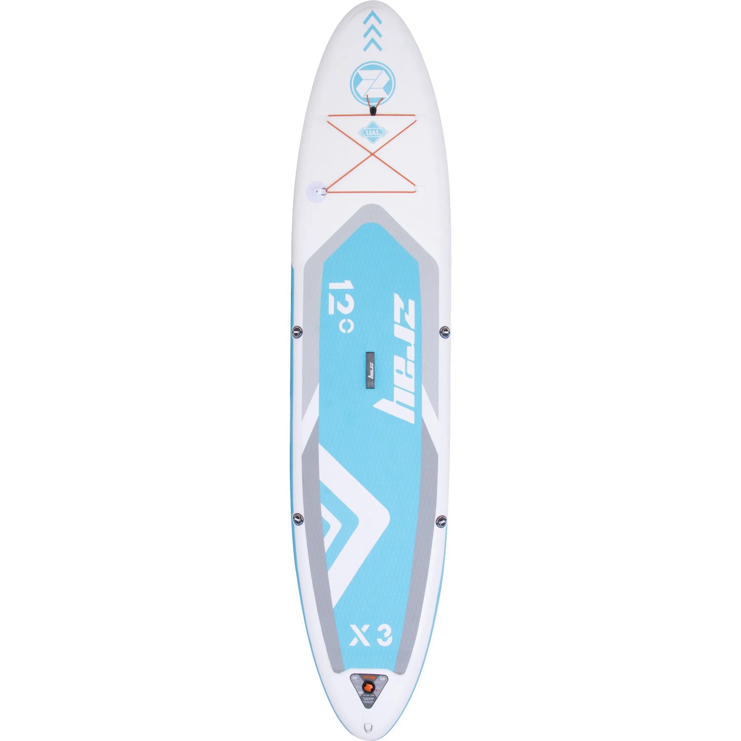 ZRAY Stand Up Paddle Board X3, blau, 365 cm, mit Zubehör. Ideal für Wassersport und lange Touren.