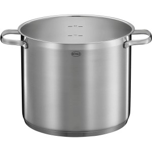 RÖSLE Elegance Suppentopf aus Edelstahl, 8 Liter, mit Innenskalierung und Griffen. Ideal für große Mengen.