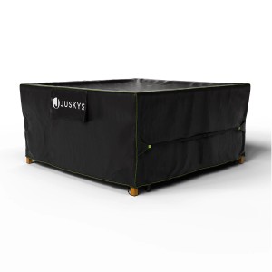 Schwarze Juskys Schutzhülle CoverSafe Pro für Gartenmöbel, 250x250x90 cm.