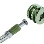 Verbindungsbeschlag Rastex, 15 mm Durchmesser, Stahl, 8 Stück. Korpusverbinder für 15 mm Materialstärke.