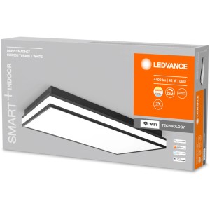 Verpackung der Ledvance Smart+ WiFi Deckenleuchte Orbis Magnet, 60x30 cm, dimmbar, Tunable White.