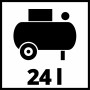 Symbol für Einhell Kompressor TE-AC 230/24 mit 24 l Tankvolumen.