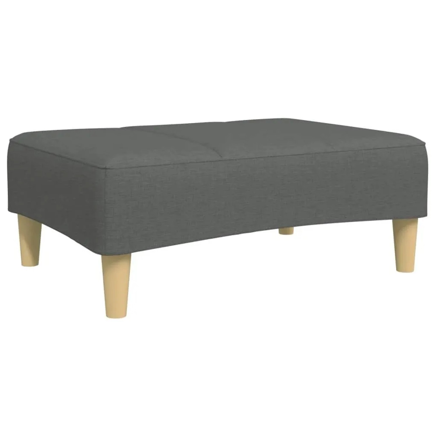 vidaXL Fußhocker Dunkelgrau 77x55x31 cm Stoff 4007372