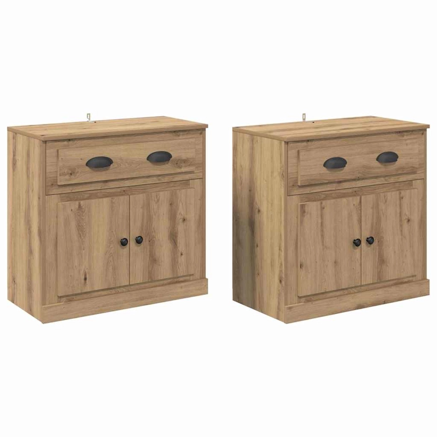 vidaXL Sideboards 2 Stk Artisan-Eiche 70 x 35,5 x 67,5 cm 3402660 günstig online kaufen