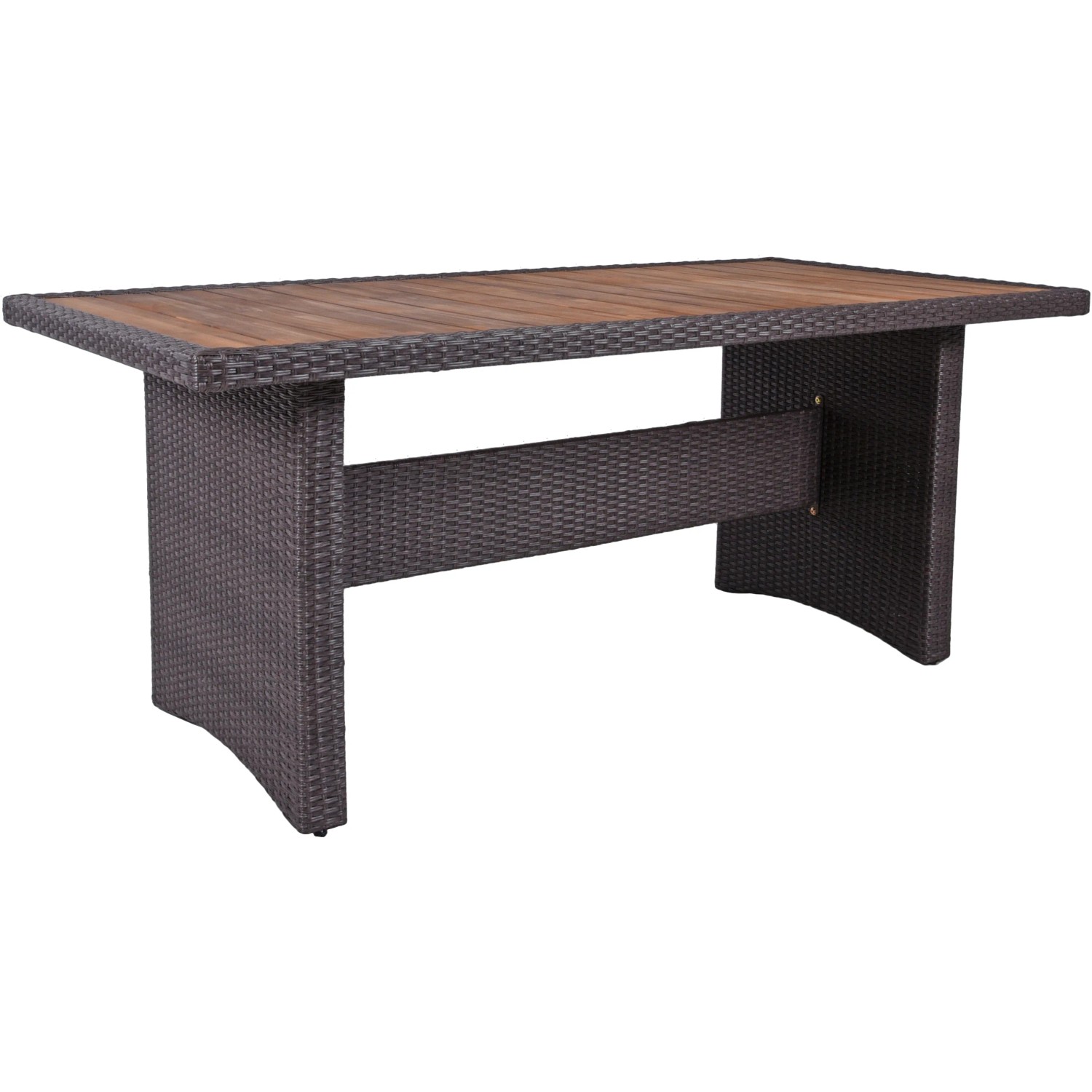 Garden Pleasure Gartentisch BRAGA Rechteckig Holz Grau 90 cm x 180 cm