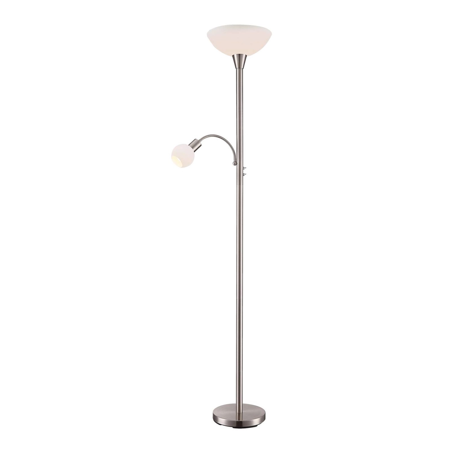 Lindby Stehlampe Elaina 9620008 Modern in Alu aus Metall 2-flammig E27 Wohn günstig online kaufen