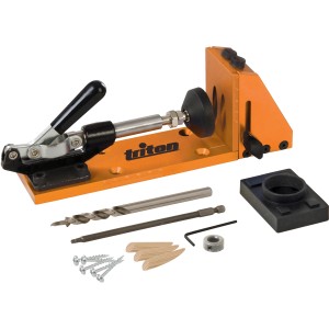 Triton Taschenbohrlehre TW7PHJ 7-tlg. Satz mit Zubehör wie Bohrer, Schrauben und Dübel.