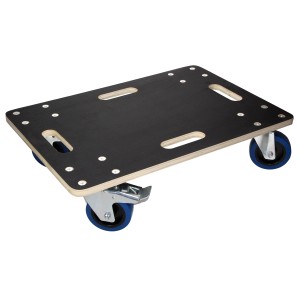 ECD Germany Transportroller 40x60cm mit Feststellbremse, bis 800kg Traglast.