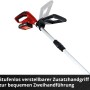 Einhell Akku-Rasentrimmer GE-CT 18 Li: Verstellbarer Zusatzhandgriff für komfortable Zweihandbedienung.