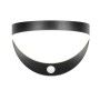 Moderne, schwarze Reality LED Solar-Wandleuchte Cobre mit Bewegungsmelder für den Außenbereich.