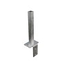 GroJa L-Stein-Konsole GJ45 Silber, 40x12x16cm, für Zaunbau & Sichtschutz.