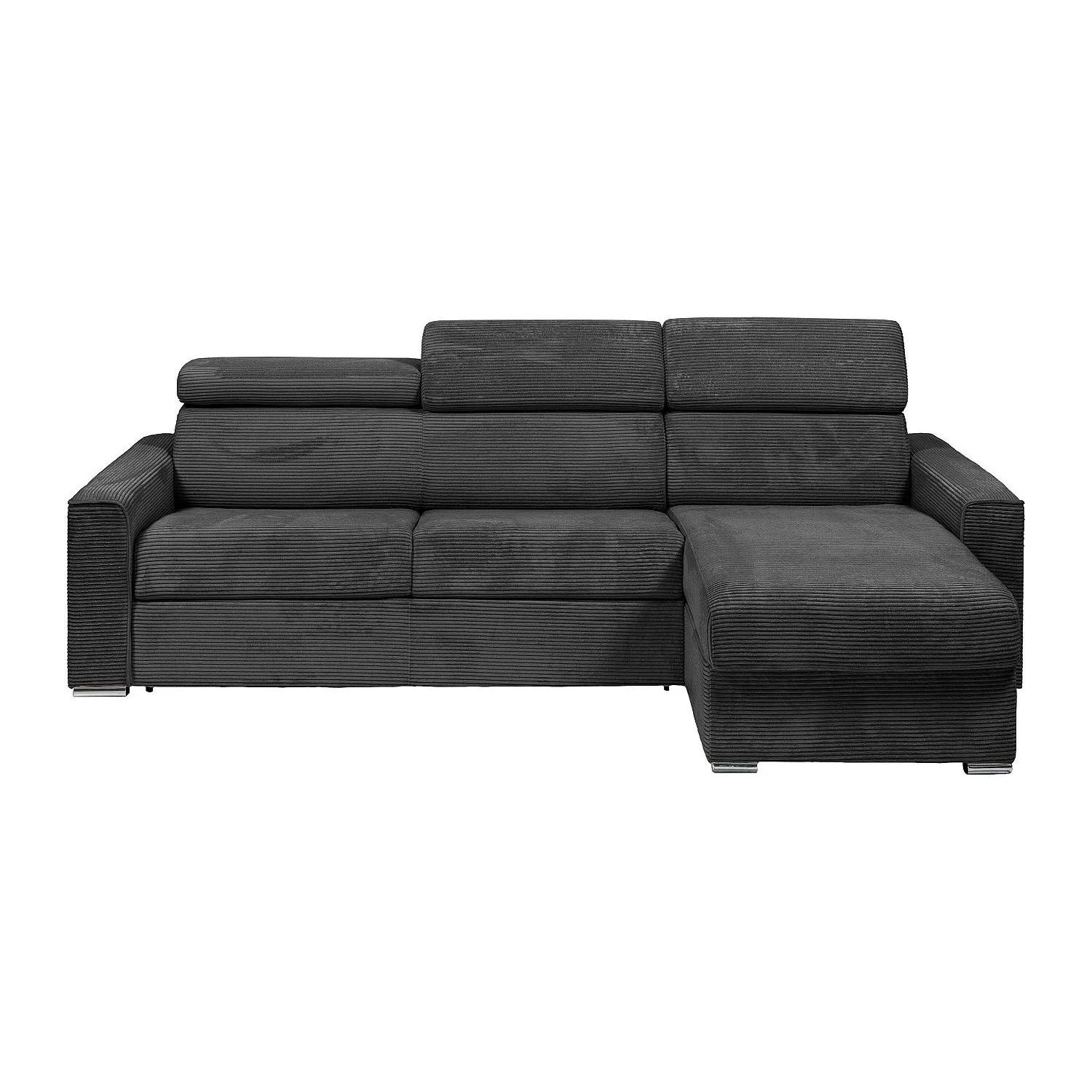 Vente-unique Schlafsofa Vizir Anthrazitgrau 302 cm