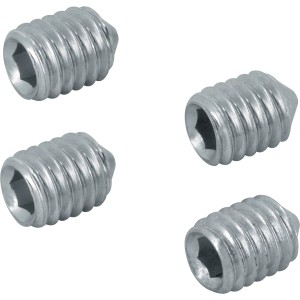 Hoppe Gewindestifte M6 x 9 mm aus Eisen für Türbeschläge, Innensechskant.