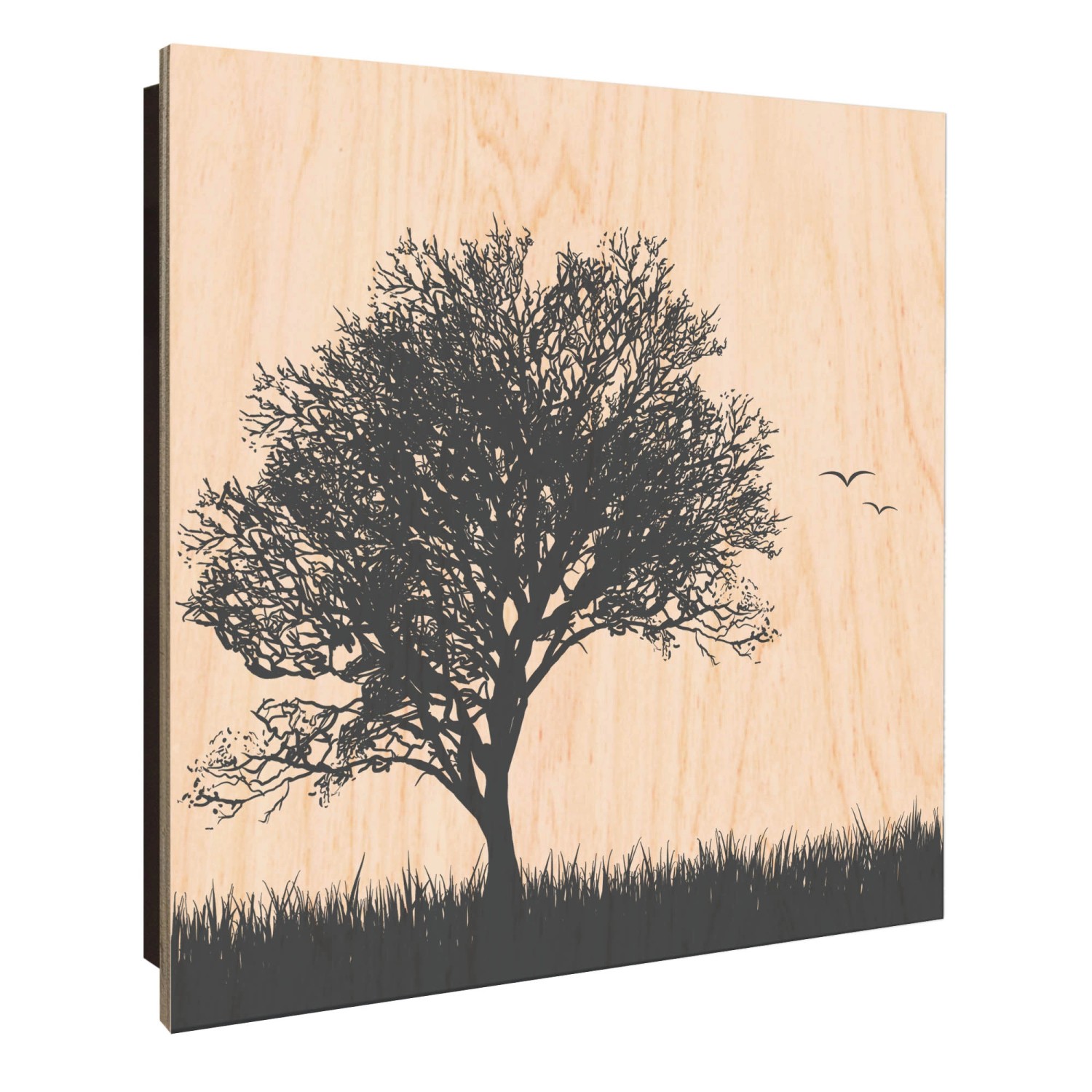 Banjado Schlüsselkasten Holz 30x30cm Schwarz Scharnier Rechts 50 Haken Desi günstig online kaufen