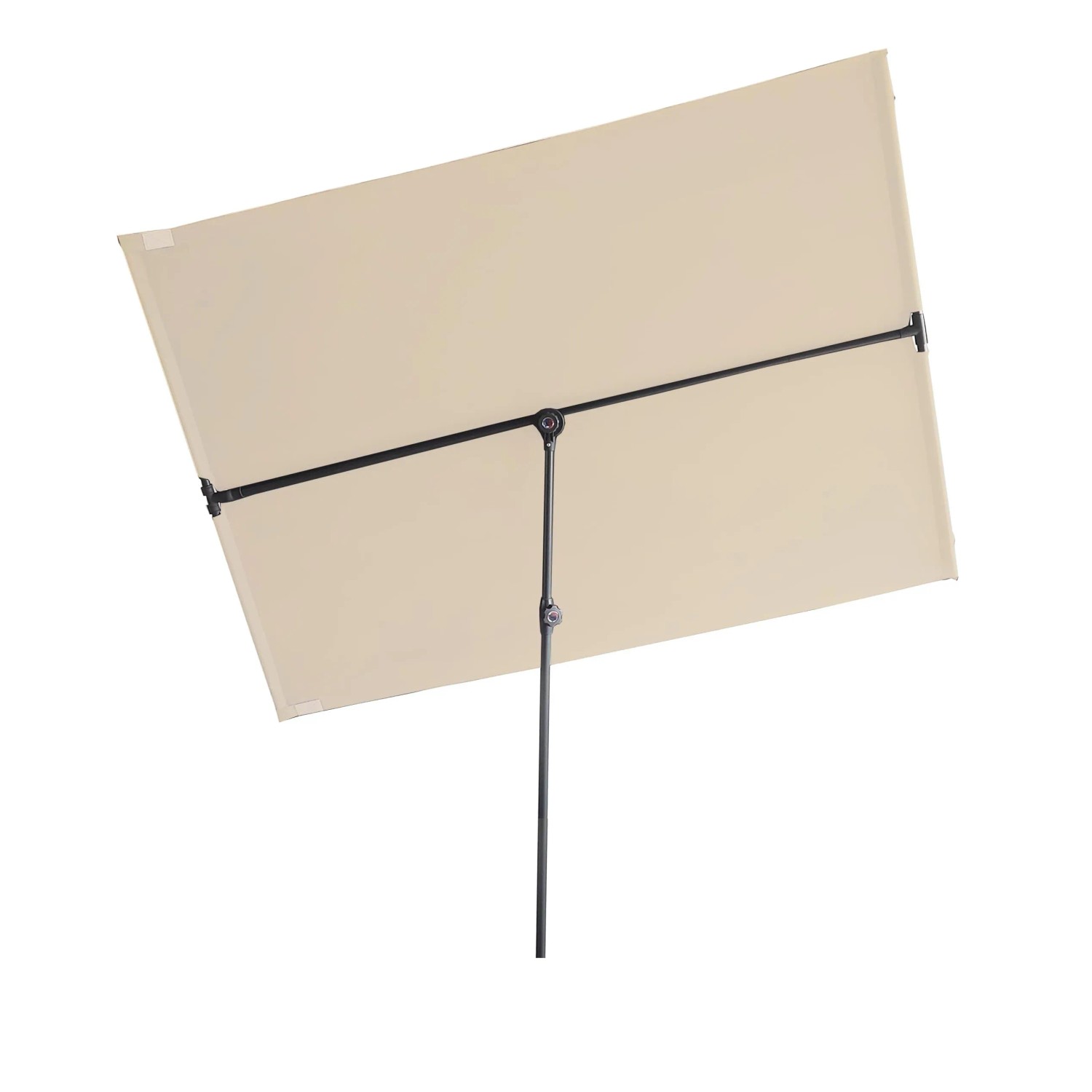DELUKE Balkonschirm HEGO 1,3x1,8m Beige Polyester Gartenschirm Sonnenschirm Poolschirm UV-Schutz