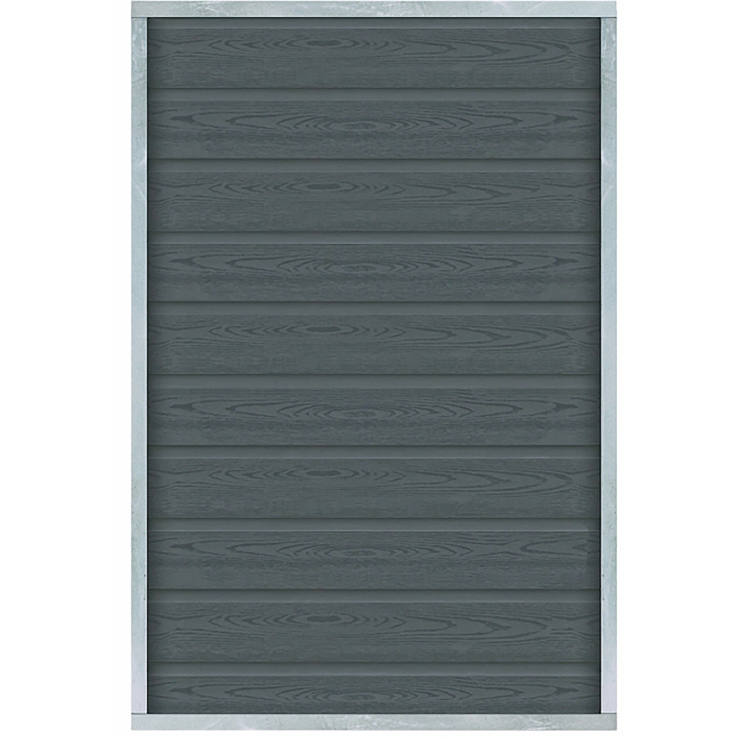 Sichtschutzzaun Artura WPC Schiefergrau 90 cm x 135 cm günstig online kaufen