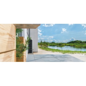 Waterform Regentonnenset Tenso 120 l Anthrazit