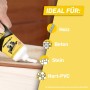 Pattex Montagekleber Tube, weiß, für Holz, Beton, Stein und PVC. Kleben statt Bohren.