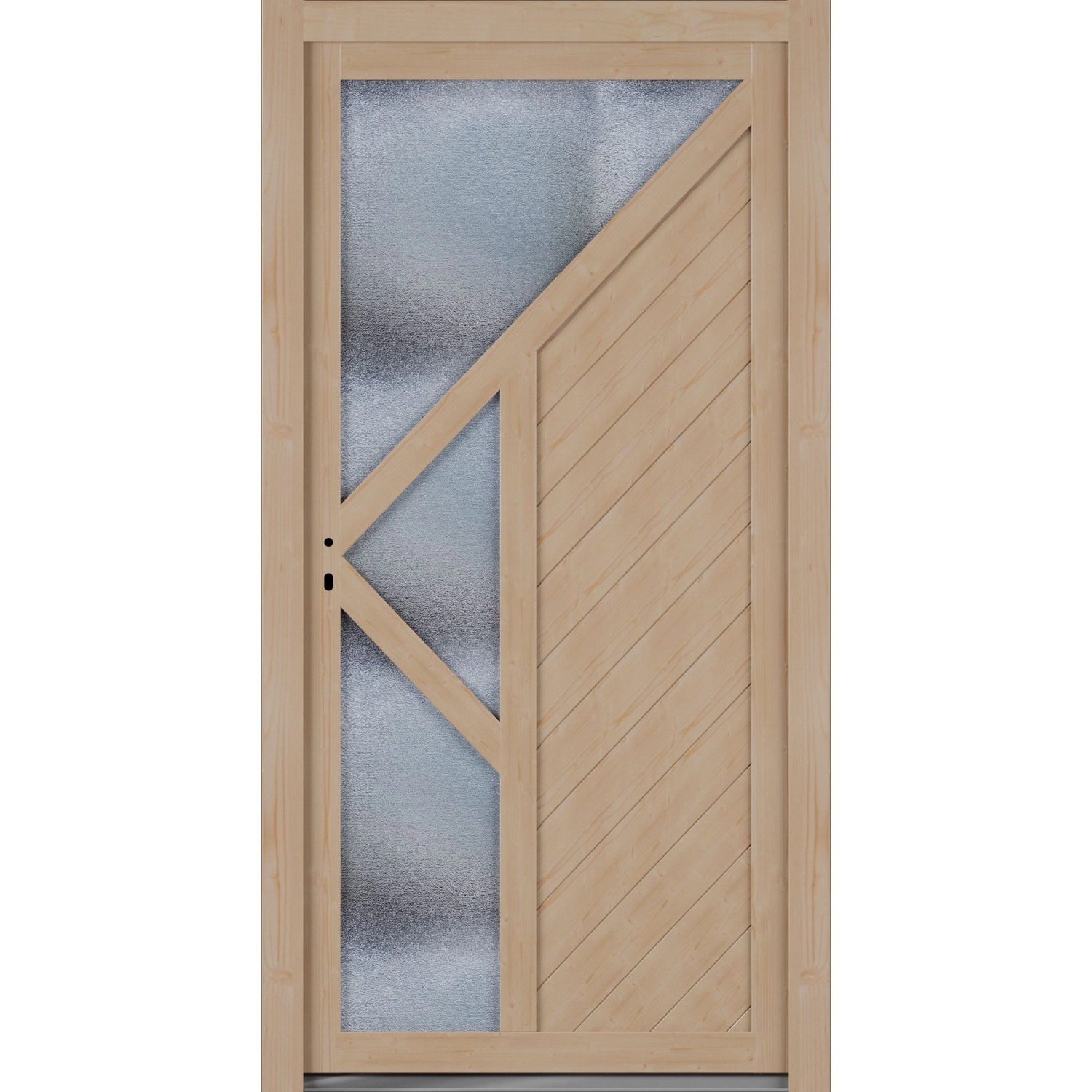 Roro Nebeneingangstür OHE 1004 Fichte 5FA 98 cm x 198 cm DIN L günstig online kaufen