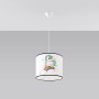 Hängeleuchte Unicorn 30: Kinderlampe mit Einhorn und Regenbogen für das Kinderzimmer.