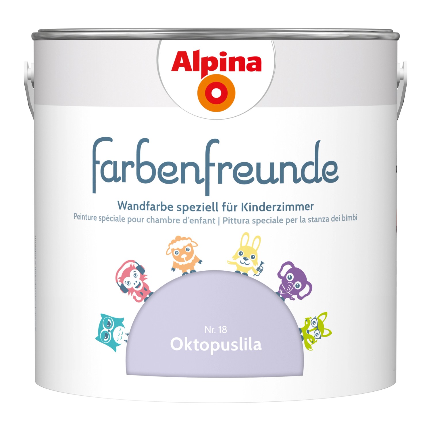 Alpina Farbenfreunde Oktopuslila seidenmatt 2,5 Liter