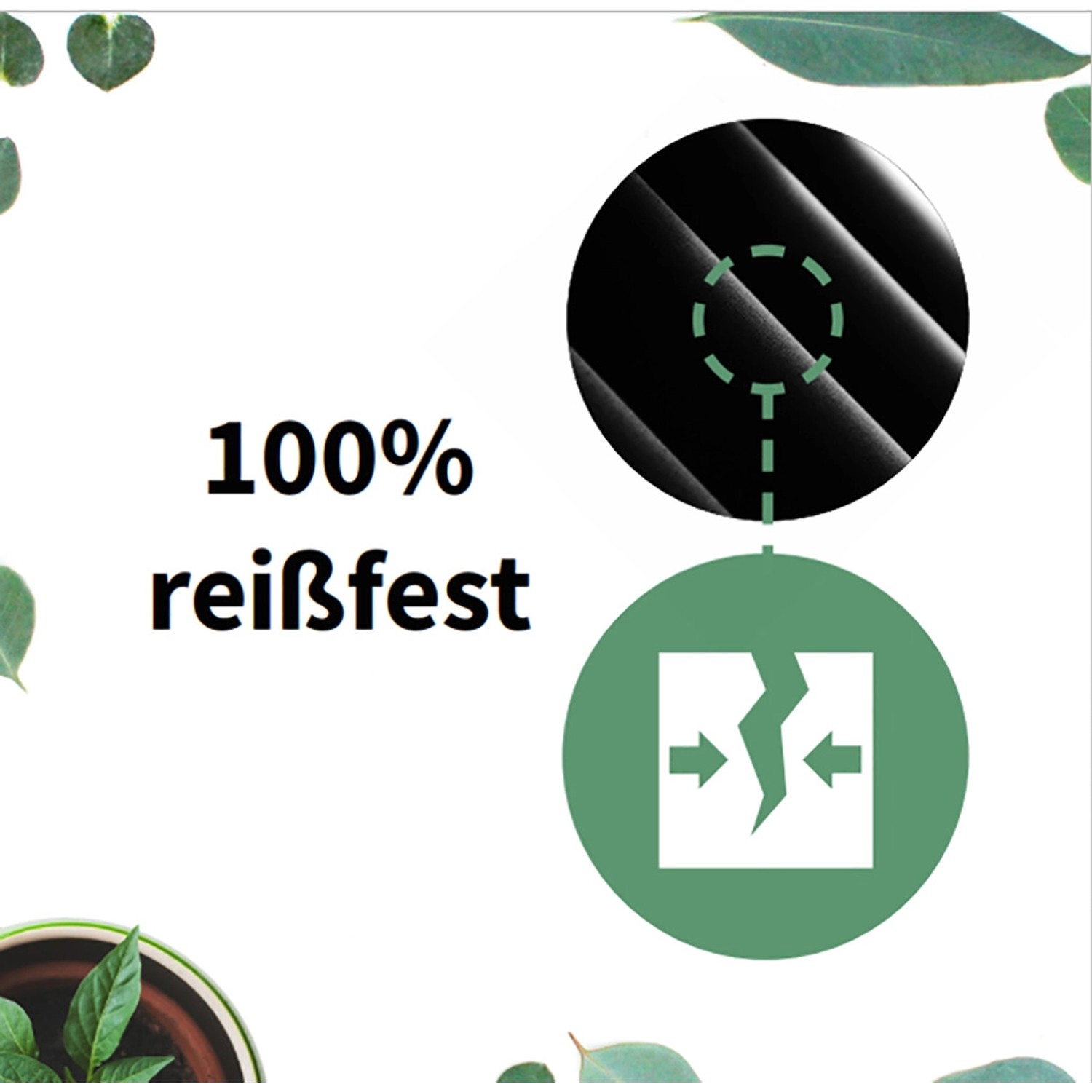 Detailaufnahme: Reißfestes Material der Acamp Schutzhülle für Sitzgruppen.