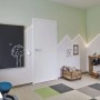 Kinderzimmer mit Paulmann FlexLED Leuchtschrift in warmweiß als Berglandschaft an der Wand.
