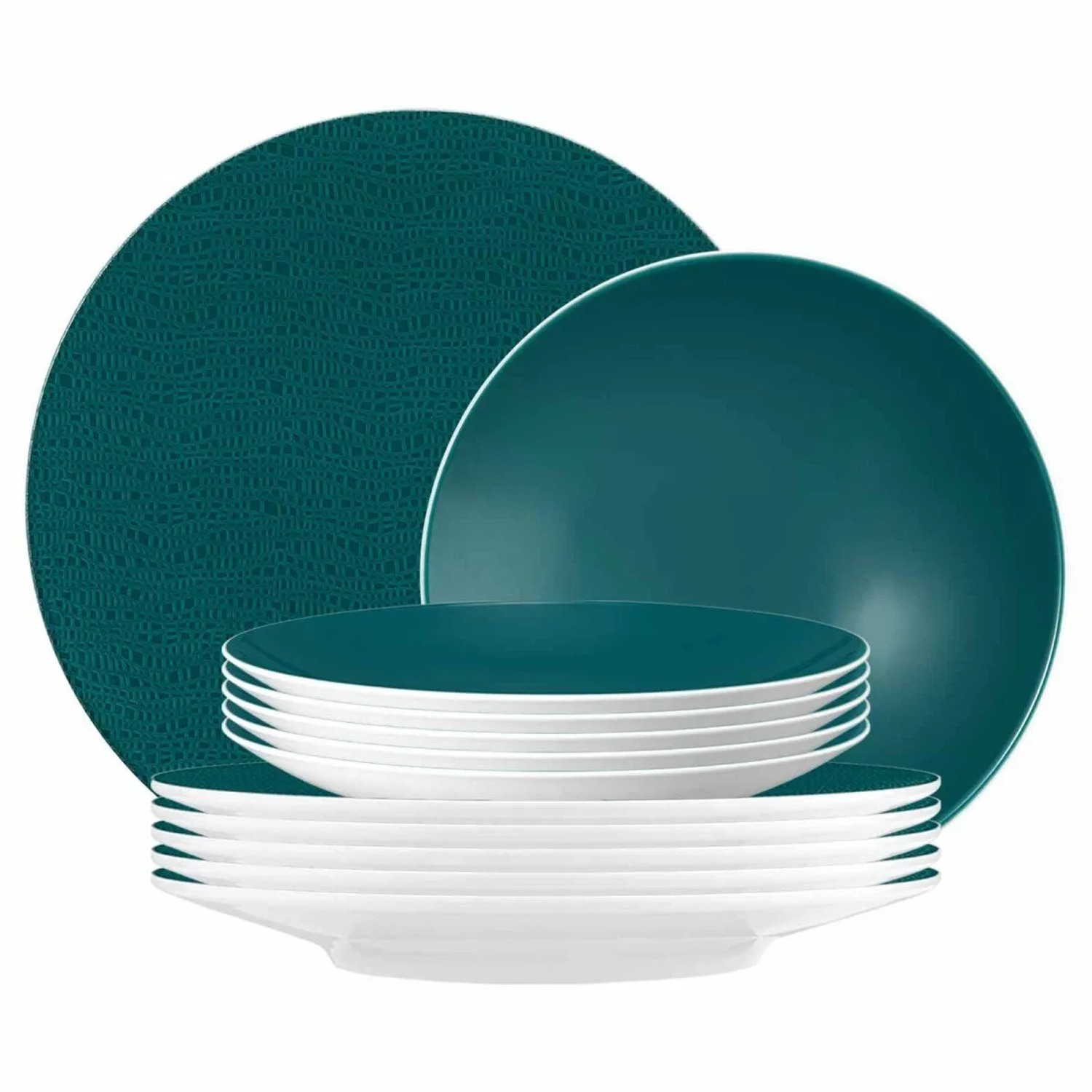 Seltmann Weiden Life Fashion Tafelservice 12-teilig Trendy Petrol