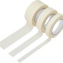 Beiges Malerkrepp 3er-Set in 19, 30, 50 mm Breite, je 50 m Länge. Hochwertiges Abklebeband für präzise Malerarbeiten.