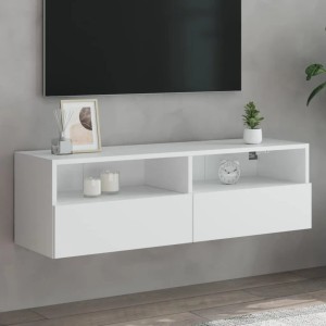 vidaXL TV-Wandschrank Weiß 100x30x30 cm Holzwerkstoff 836882