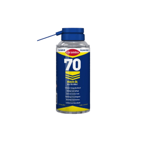 Blaue Caramba Multi-Öl C70 Spraydose 100 ml mit Sprührohr, ideal als Rostlöser und Schmiermittel.