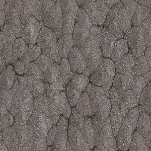 Detailaufnahme: Dunkelgrauer Hammerite Metall-Schutzlack mit Hammerschlag-Effekt.