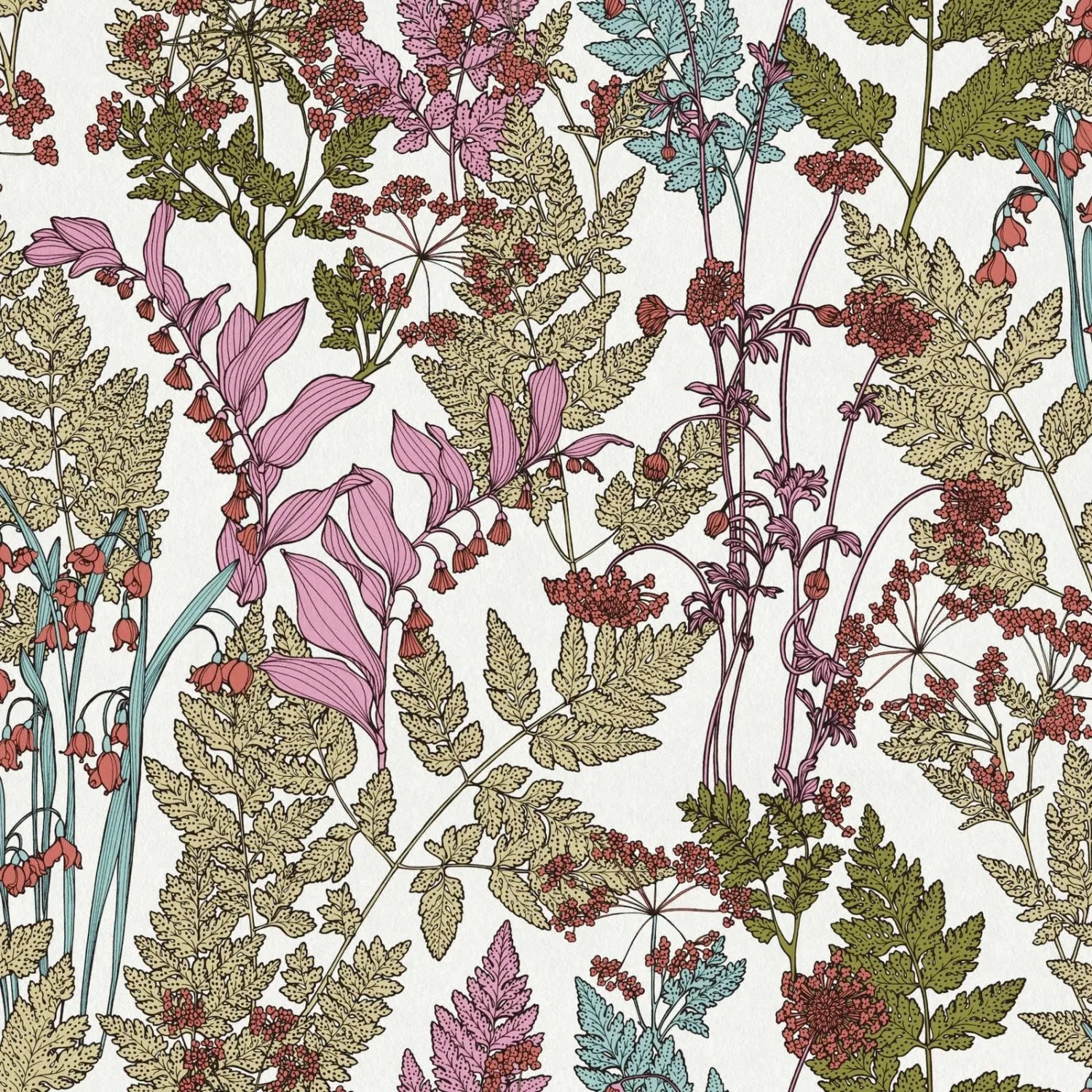 Tadessi Tapete Floral M1-No.562 Vliestapete in Mehrfarbig