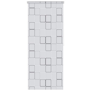 vidaXL Duschrollo 100x240 cm Quadratmuster 142848