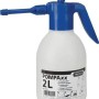 Pressol Pompaxx Drucksprüher 2 L, weiß mit blauem Pumpkopf und verstellbarer Düse für Reinigung.