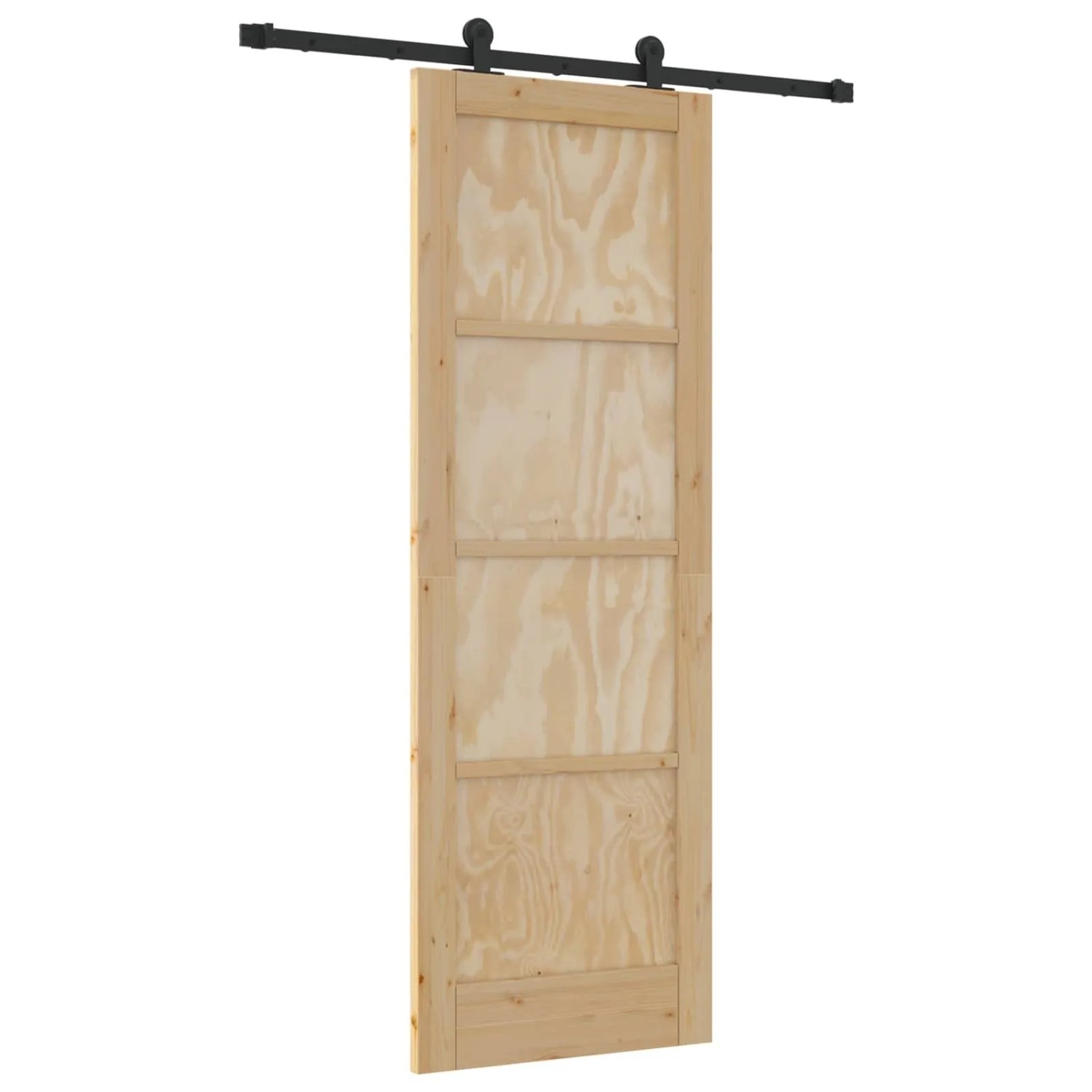 vidaXL Schiebetür ORKDAL Natur 73,5 x 211 cm Massives Kiefernholz 3445486