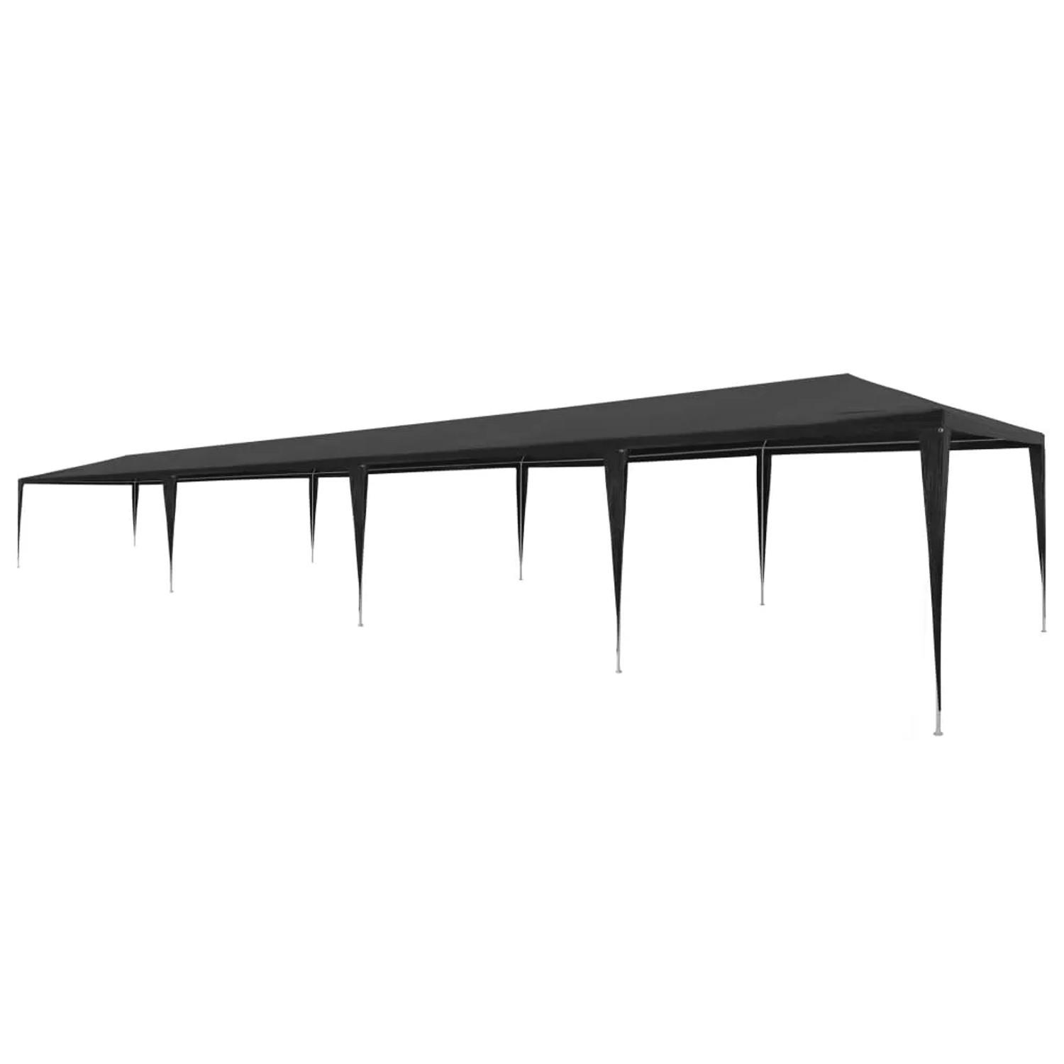 Anthrazitfarbenes Partyzelt 3x12 m von vidaXL für Gartenpartys und Veranstaltungen.