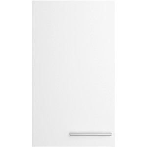 Weißer Optifit Oberschrank Bengt932, 40 cm breit, mit Edelstahlgriff. Küchen Hängeschrank.