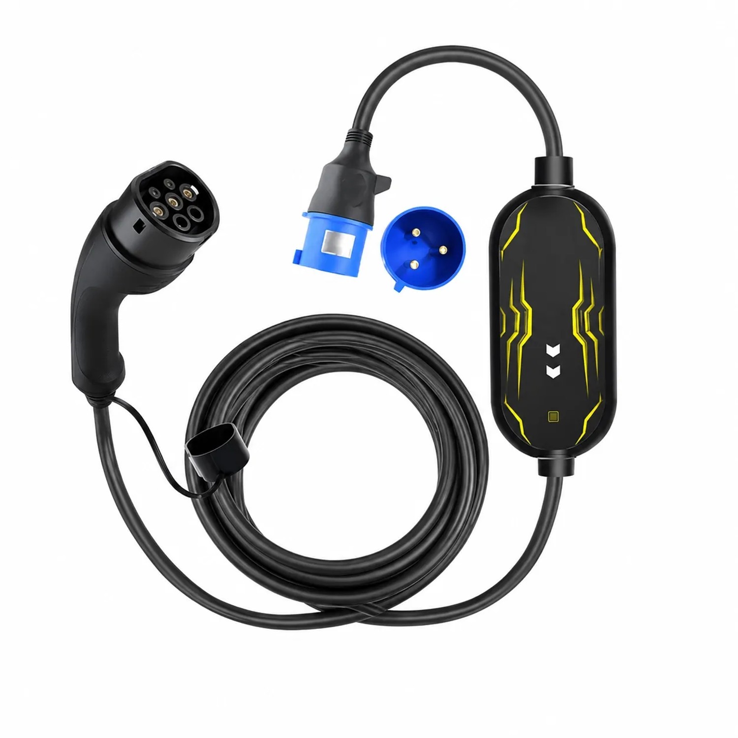 Junsun 7kW EV Ladestation Typ 2 1P 32A Tragbar Mit Smart Life APP  6M CEE Stecker