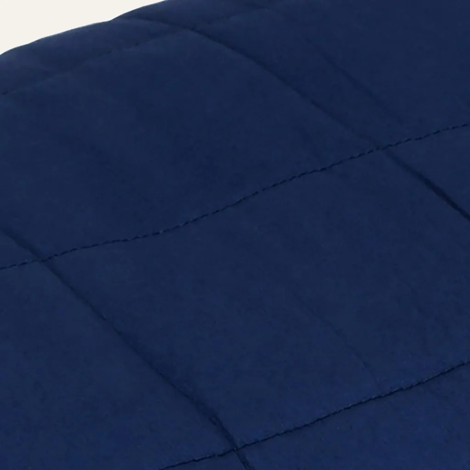 Blaue vidaXL Gewichtsdecke (150x200 cm, 7 kg) mit gestepptem Muster.