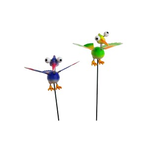 Deko-Gartenstecker Bunter Vogel, 50cm, verschiedene Ausführungen für die Gartendekoration.