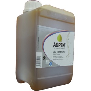 Aspen Bio-Kettenöl 3 l mit Haftzusatz für Kettensägen.