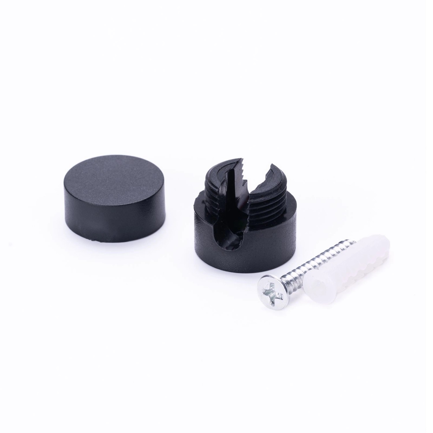 Orion Lightstyle Kabelhalter, 5er Set, Schwarz, mit Dübeln zur Kabelbefestigung für Lampen & Leuchten.