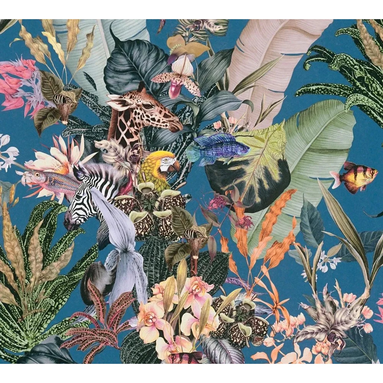 Tadessi Tapete Floral M1-No.1702 Vliestapete in Gelb