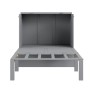 okwish Schrankbett 90x200cm mit Lattenrost Wandbett Schlafzimmer Grau ohne Matratze_9