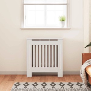 vidaXL MDF Heizkörperverkleidung Weiß 78 cm 325559