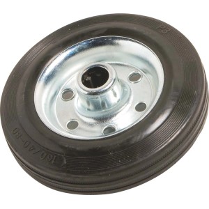 OBI Vollgummi-Rad, 160 mm Durchmesser, mit Metallfelge für Rollen und Räder.