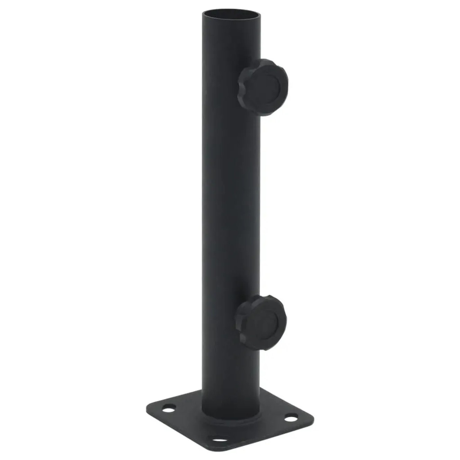 vidaXL Sonnenschirmständer für Ø32/34/38 mm Mast Mattschwarz Stahl 4003371