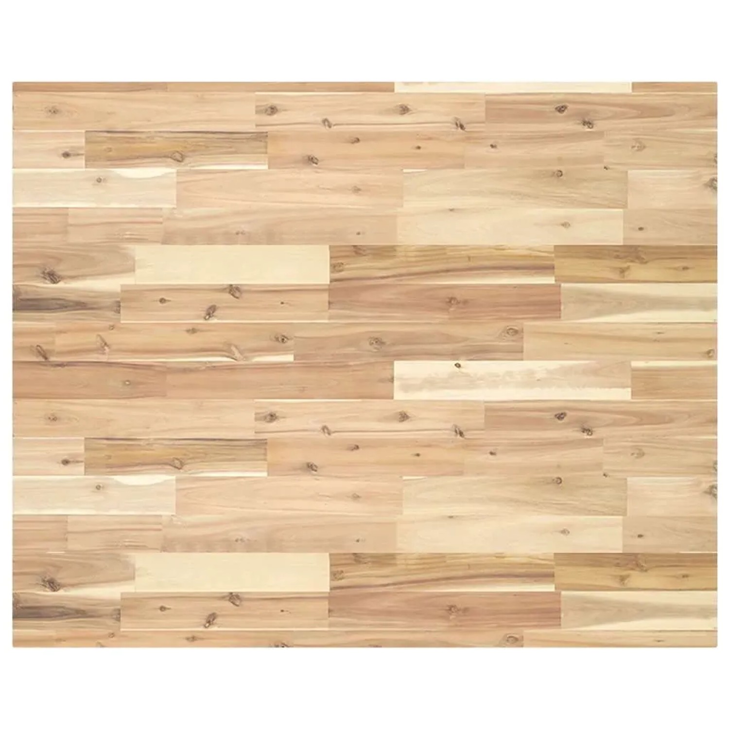 vidaXL Schreibtischplatte Unbehandelt 100x80x4 cm Massivholz Akazie 3279746